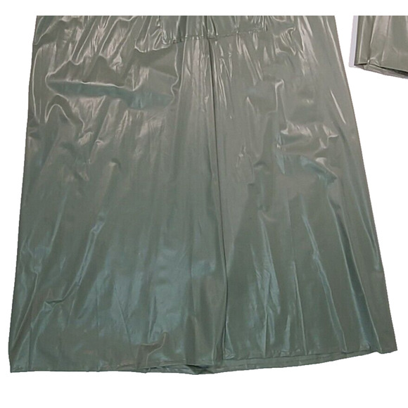 Rare Vintage Converse Hodgman USA Made Heavy Duty Green Raincoat Men's Medium - Picture 3 of 6